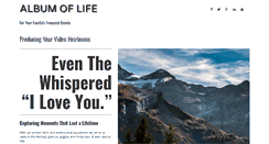 Desktop Screenshot of albumoflife.com