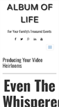 Mobile Screenshot of albumoflife.com